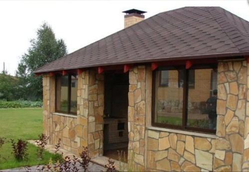 Плитняк златолит жёлтый для фасада 1,5-3 см купить в Майкопе