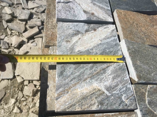 Плитка пилёная златолит Уральский для цоколя, отмостки купить в Майкопе