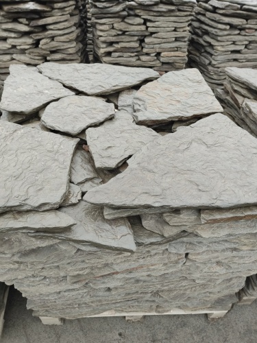 Плитняк дракон серо-зелёный галтованный